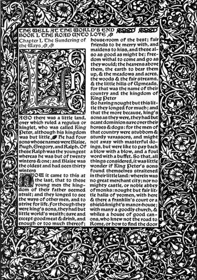 Front Page of Chapter I, taken from The Well at World